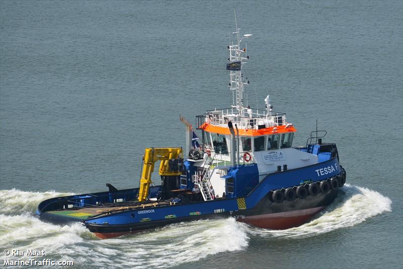 Vessel Details For: Tessa F (tug) - Imo 9705718, Mmsi 235106475, Call 