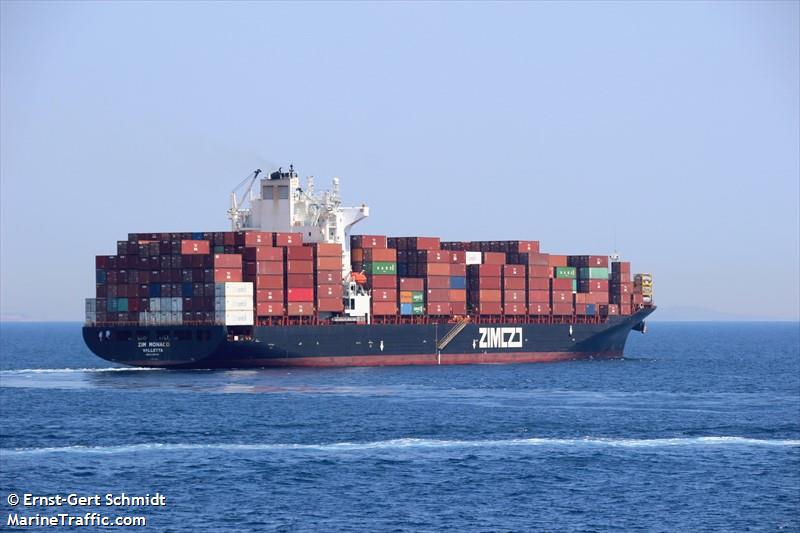 Vessel details for: ZIM MONACO (Container Ship) - IMO 9389708, MMSI ...