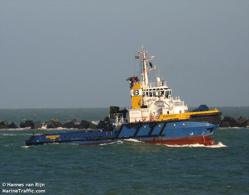 Vessel details for: BRAVEHEART (Tug) - IMO 9263461, MMSI 255622000