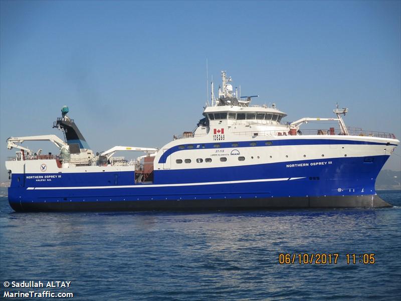 Vessel details for: NORTHERN OSPREY III (Trawler) - IMO 9804007, MMSI ...