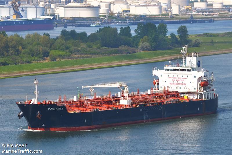  Vessel  details for BUNGA  ASTER  Oil Chemical Tanker 