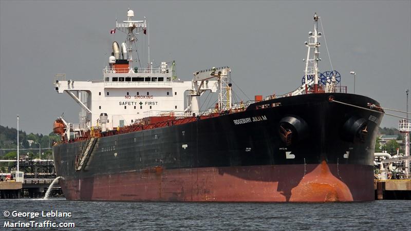 Vessel details for: RIDGEBURY JULIA M (Oil Products Tanker ...