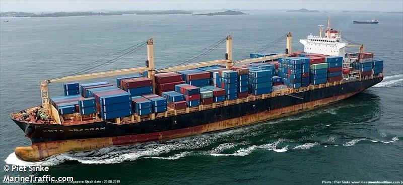 Vessel details for: KOTA SEJARAH (Container Ship) - IMO 9681247, MMSI ...