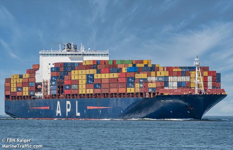 Vessel details for: APL MIAMI (Container Ship) - IMO 9597549, MMSI ...