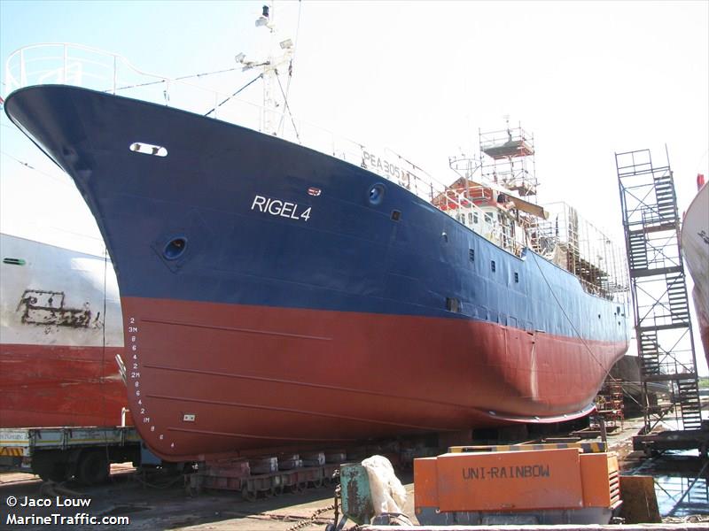 Vessel details for: RIGEL 4 (Fishing) - MMSI 601254000, Call Sign ...