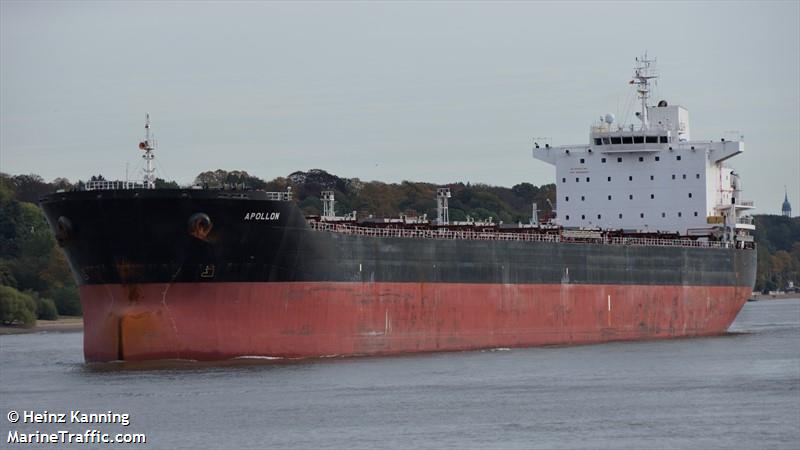 Vessel details for: APOLLON (Bulk Carrier) - IMO 9646663, MMSI