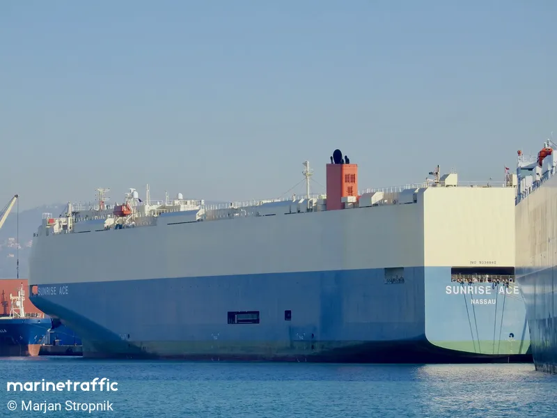 Sunrise Ace Car Carrier Imo 9338840 Vessel Details Balticshipping Com